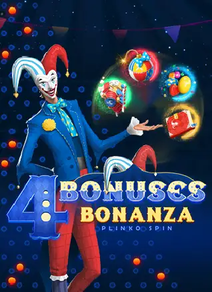 4 Bonuses Bonanza - Plinko Spin