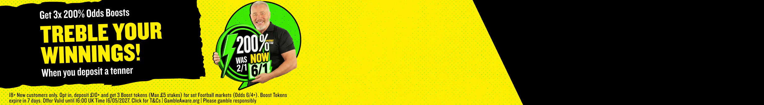 talkSPORT BET NWT1 - Treble Your Winnings with Football Boost Tokens promotion