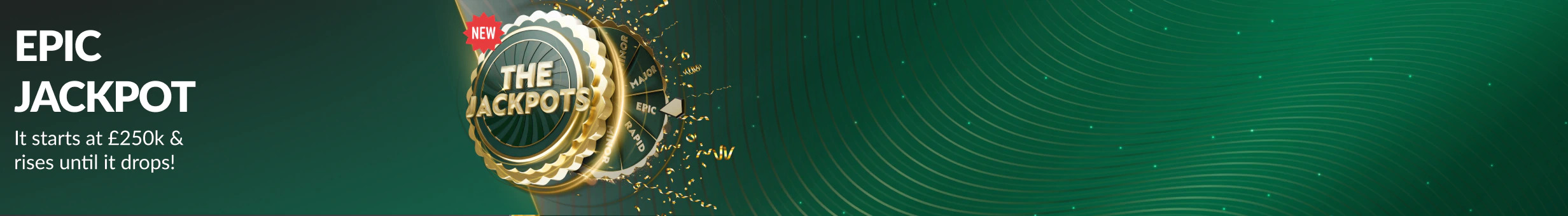 BetVictor The Jackpots Tab Interstitial Banner promotion