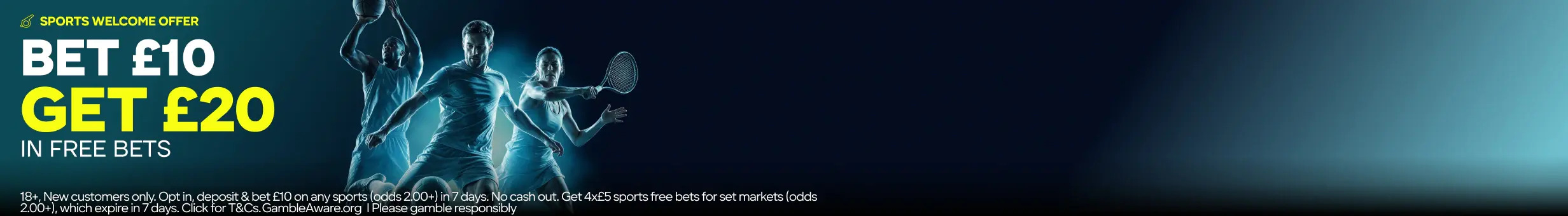 Parimatch BGG4 - PMUK - Sports Welcome offer - Bet £10 Get £20
