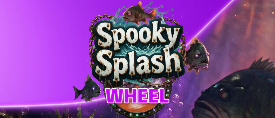 Deposit & play up to £20, Get 100 Free Spins plus Spin the Spooky Splash Wheel