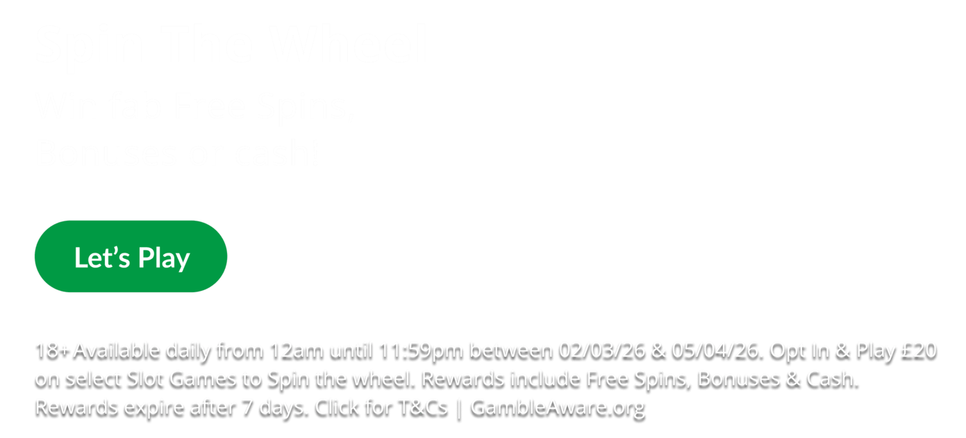 Heart Bingo AVY1 - Lucky Irish Wheel promotion