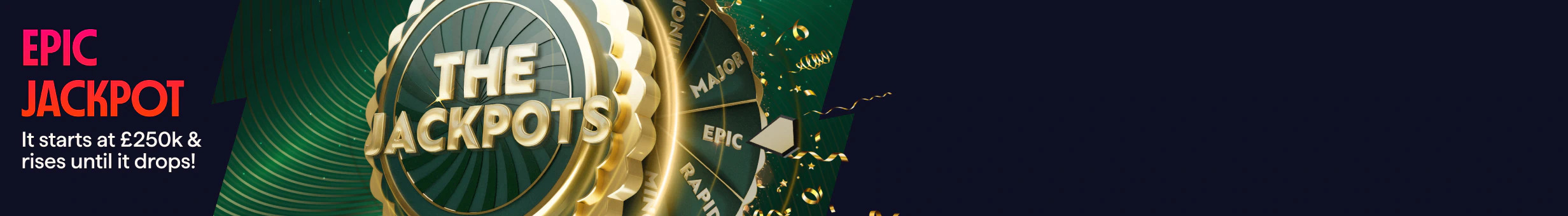 Betano The Jackpots Tab Interstitial Banner promotion