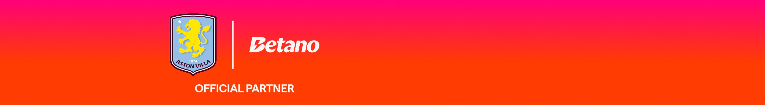 Betano Aston Villa Partnership promotion