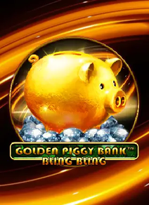 Golden Piggy Bank Bling Bling 