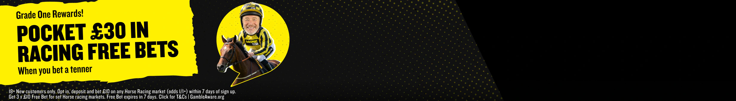 talkSPORT BET NWQ5 - Bet £10 Get £30 on HR promotion