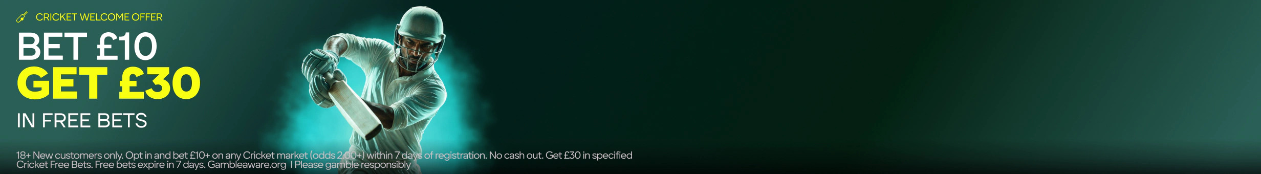 Parimatch AAG9 CRICKET - Bet £10 Get £30 promotion