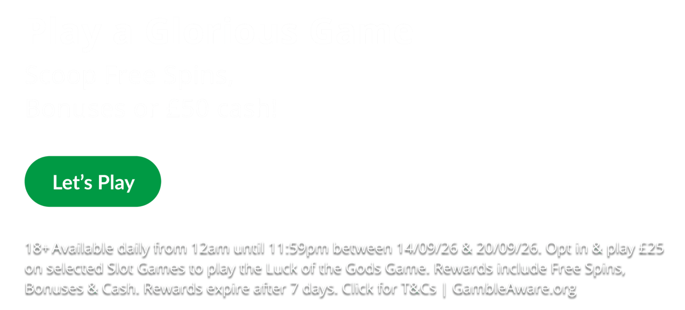 Heart Bingo BME4 - Luck of the Gods promotion