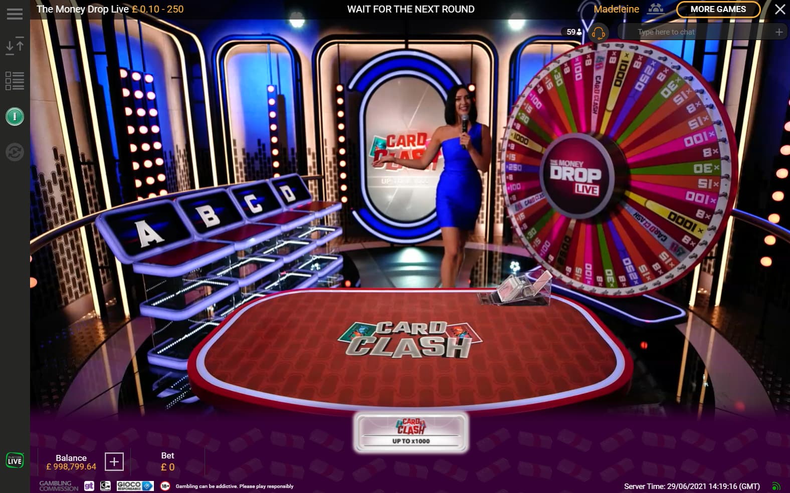 The Money Drop Live Card Clash